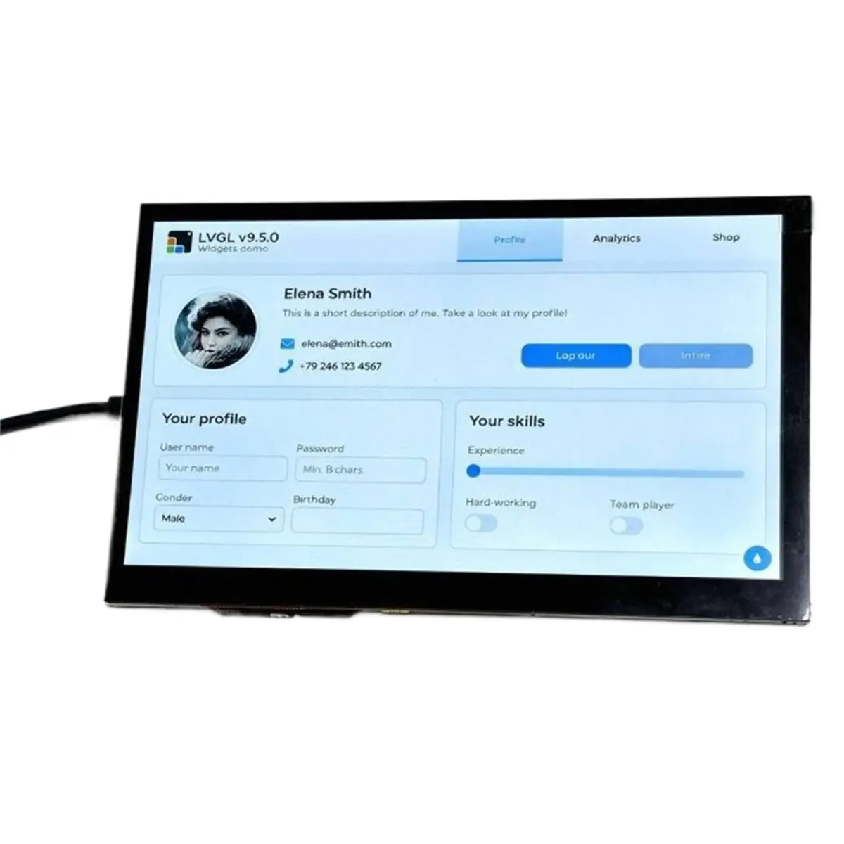 -P4-C6 Development Board 7-Inch LCD Display 1024x600 7inch Touchscreen -C6 WiFi6 for Xiaozhi AI Screen
