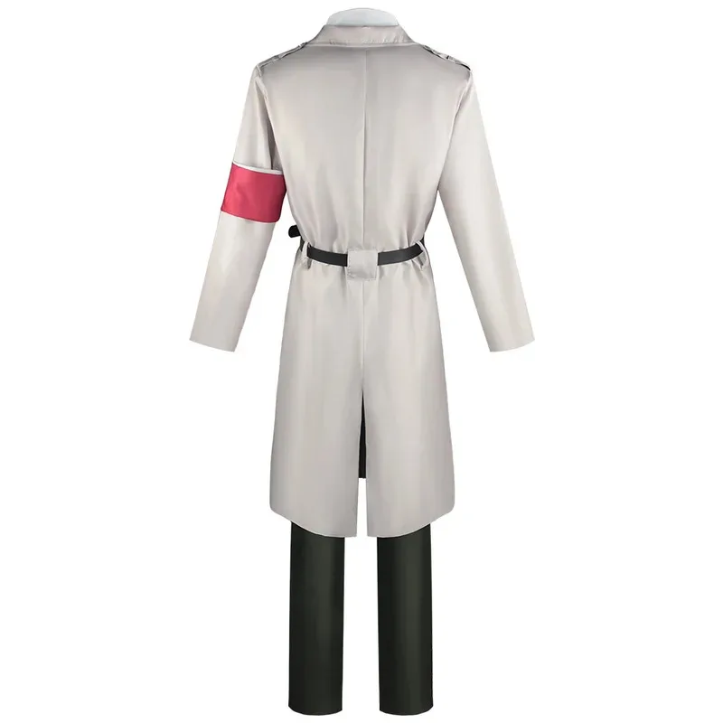 qa156アニメ進撃の巨人シーズン4マーリー軍服ライナーブラウンコスプレジャケットシャツパンツネクタイベルトウィッグセット