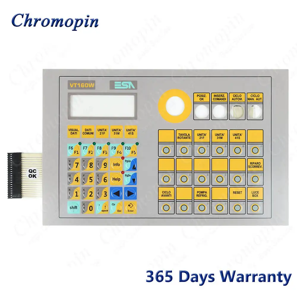Interruptor de teclado de membrana VT160W000DP para teclado de botón de membrana ESA VT160W VT160W000DP