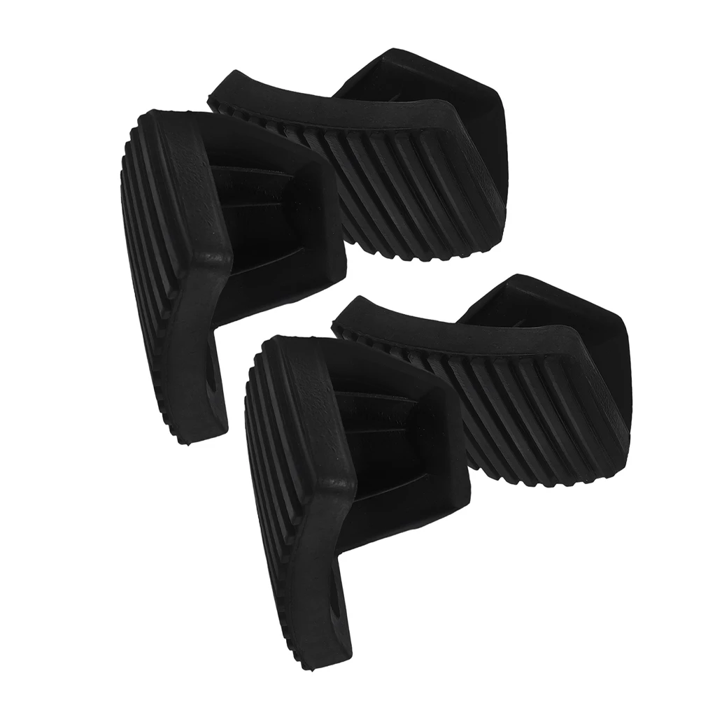 

2 Pairs Pedal Rubber Cover Durable Compatible Car Interior Accessories Brake Clutch Pads Set Long Lasting Wear Resistant
