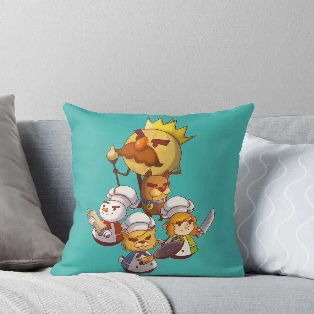 

Overcooked Throw Pillow Couch Pillows pillowcases for sofa cushions Pillow Cases pillow