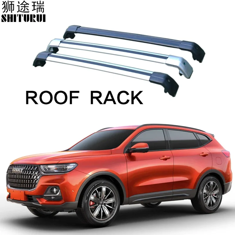 2Pcs Roof bars For HAVAL ALL NEW H6 SUV 2021 2022 2023 2024 3TH Aluminum Alloy Side Bars Cross Rails Roof Rack Luggage CUV SUV