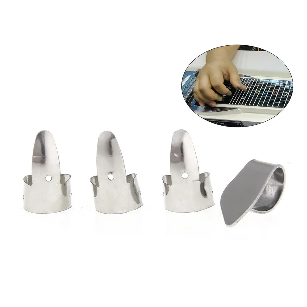 

8Pcs Guitar Thumb Finger Picks Stainless Steel Gold Metal Finger Picks for Bass Acoustic Electric Ukulele Guitar Thumb Pick