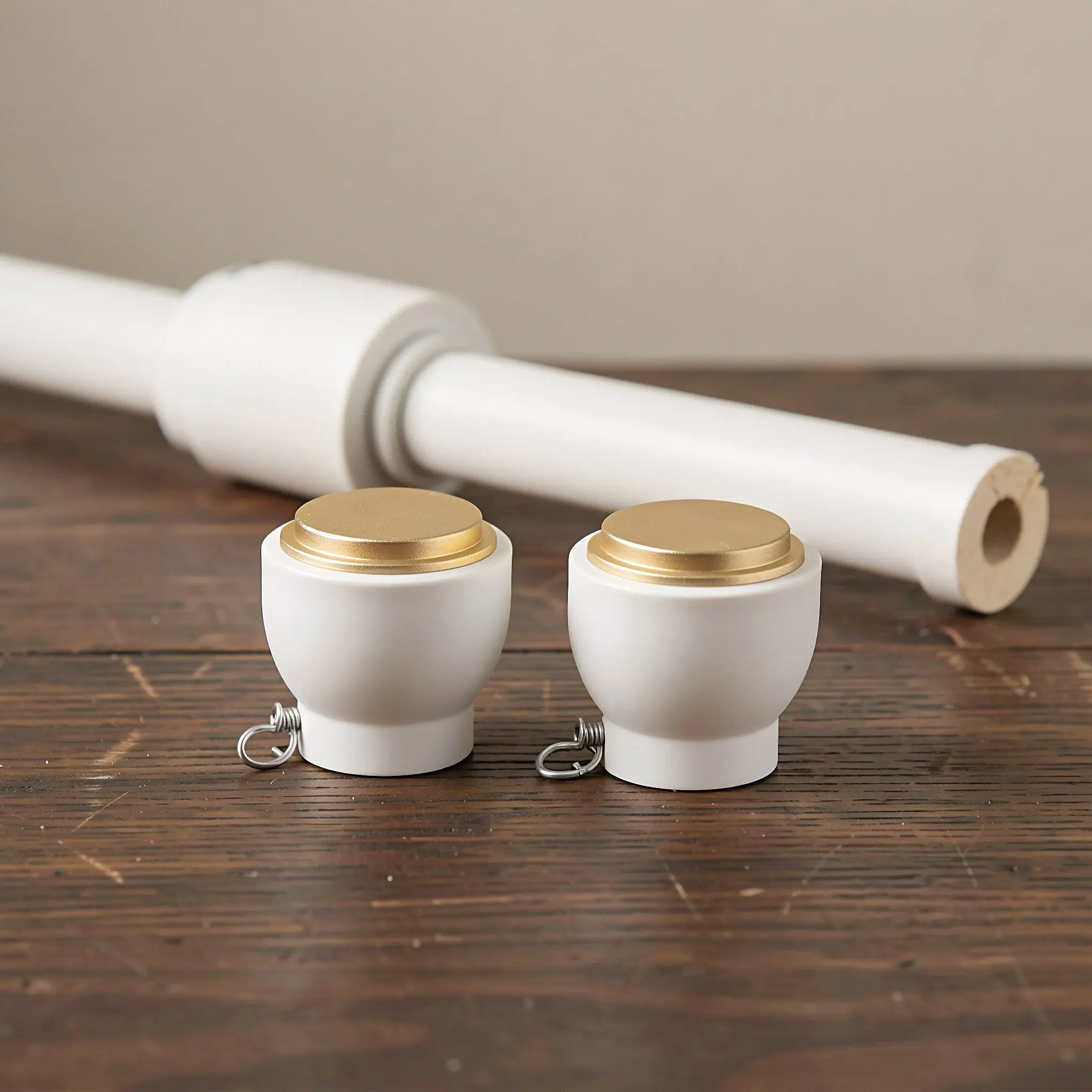 4pcs 28mm Curtain Rod Finial End Caps Drapery Rail Pole Heads Window Curtain Hardware Accessories