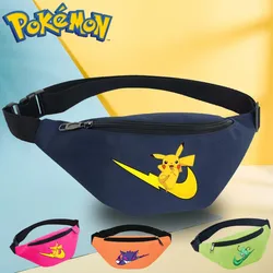 Pokemon Pikachu Anime Cintura Sacos para Mulheres Homens Cintura Saco Ombro Crossbody Peito Bolsas Bolsas All-jogo Messenger Belt Bags