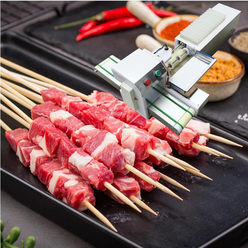 Машина для приготовления шашлыка из баранины из нержавеющей стали для тофу, кальмара, овощных рулетов, фрикаделек, многофункциональная машина для приготовления нарезки мяса