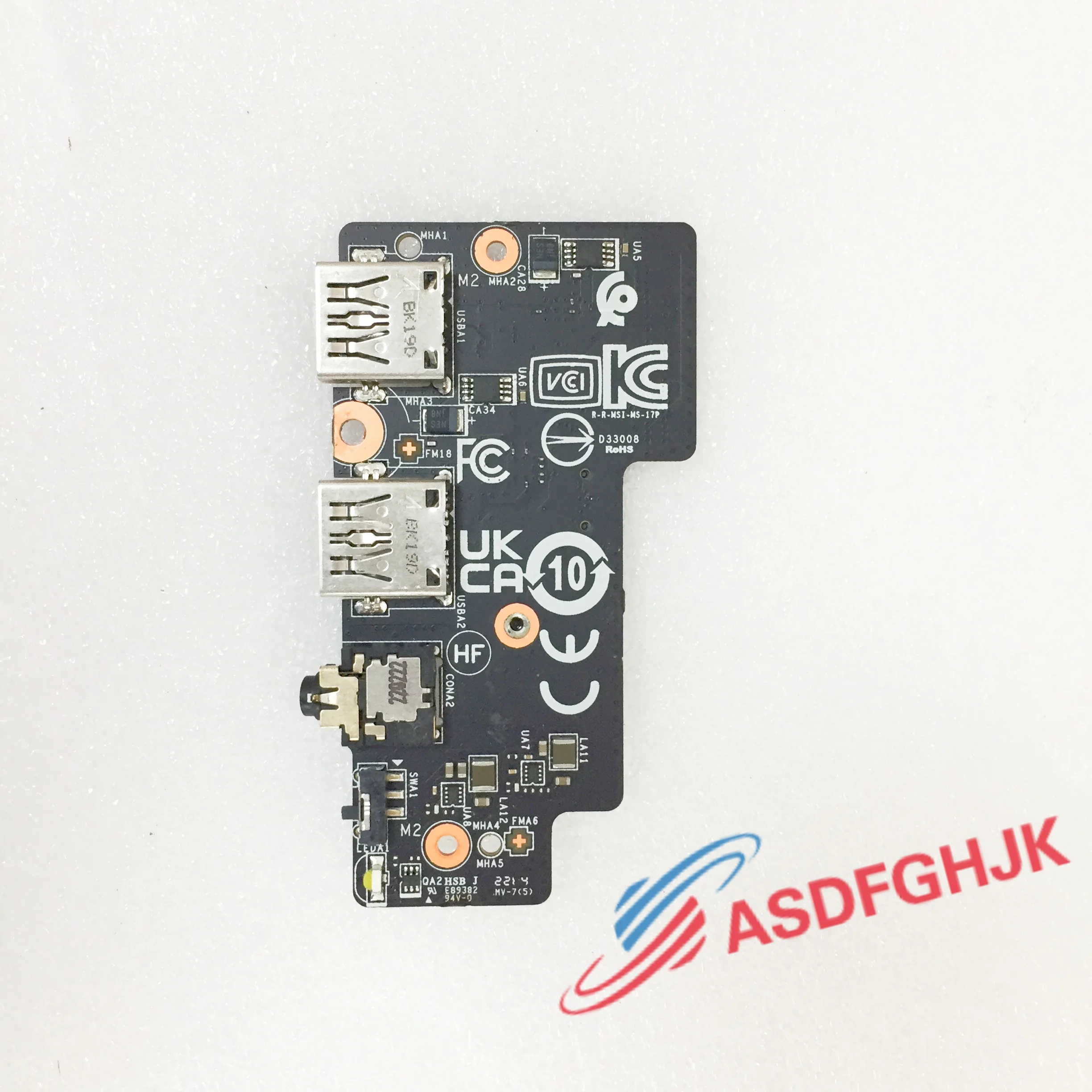 MS-17P1A FOR MSI GS77 Stealth MS-17P1 Laptop USB Audio I/O Board With Cables 607-17P1A-01S I/O Boards- Video Audio USB