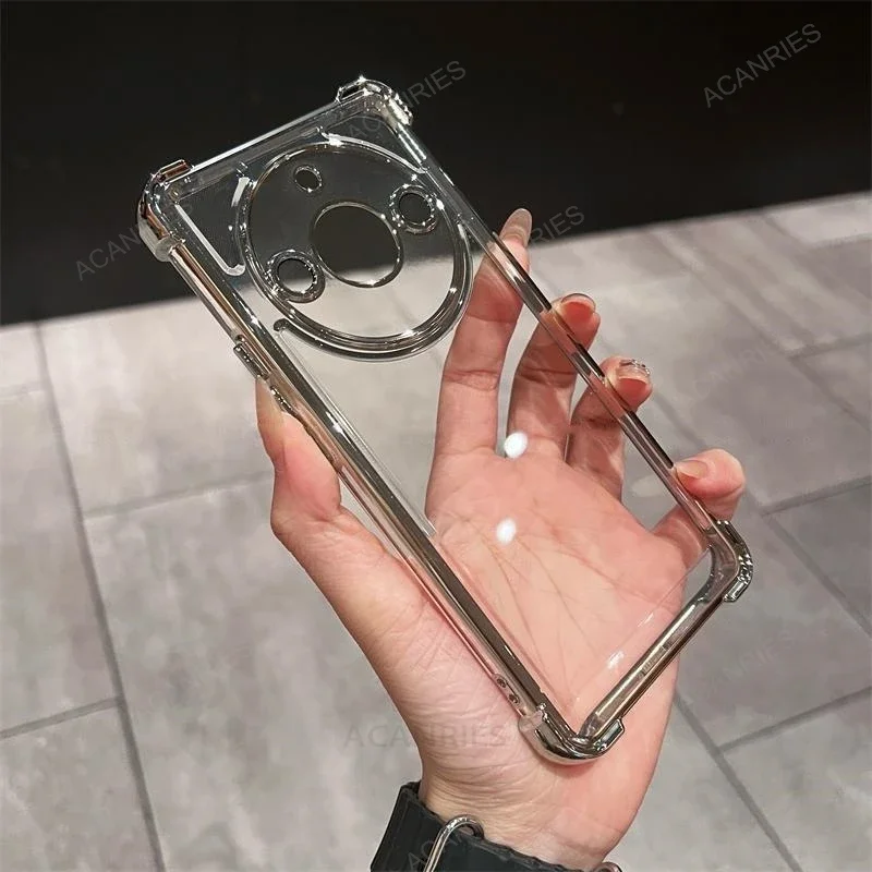 Four Corners Thickening Shookproof Plating Silicone Soft Case For Huawei Honor Magic 5 Pro 6 Lite Magic5 Magic6 6lite 5pro Cover