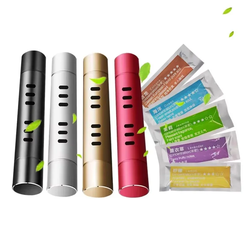 5/6/10/11pcs Car Perfume Stick Refill 7 Flavors Car Air Freshener Export Car Air Conditioner Export Solid perfume