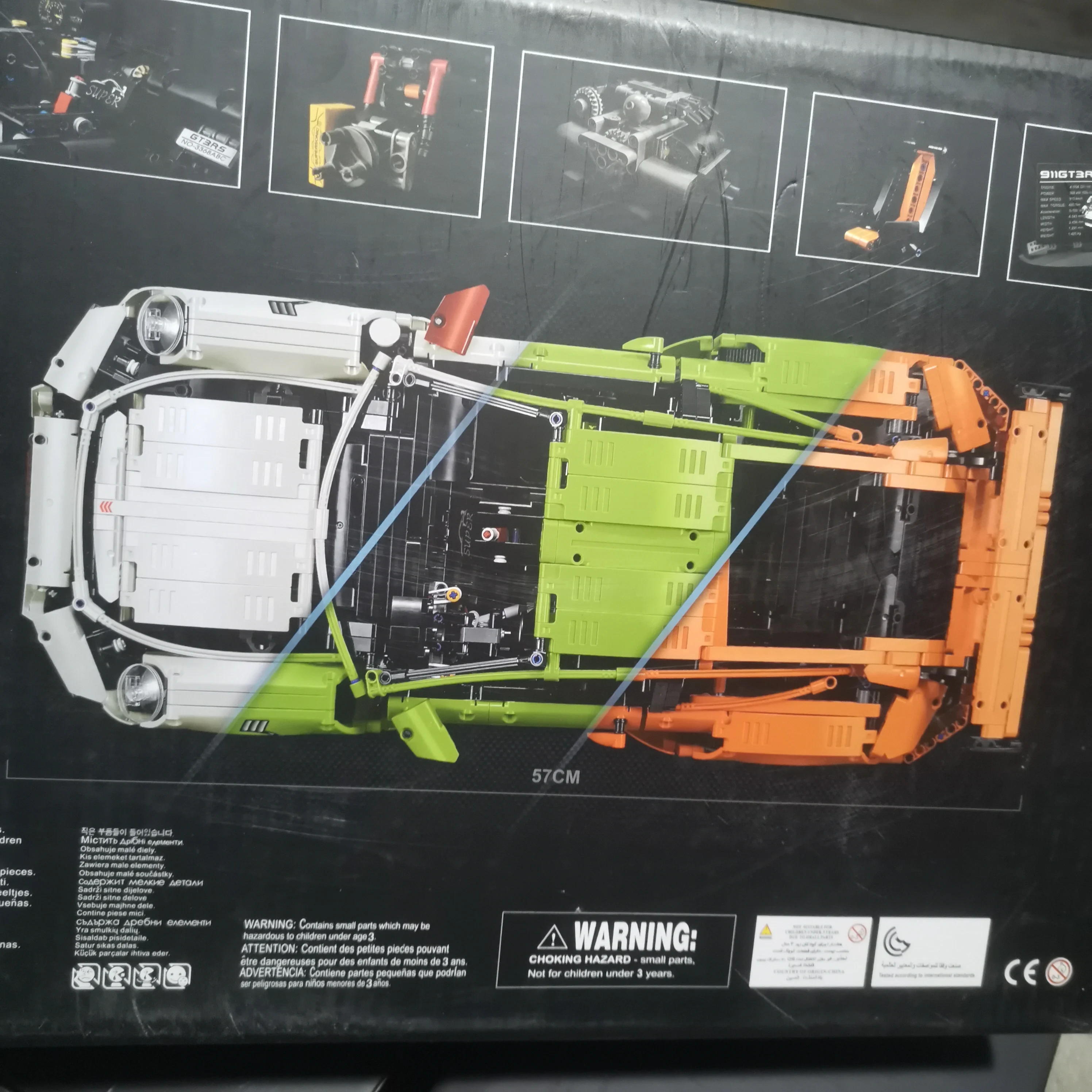 

3368AYX Technical RC Vulcan Sports Car Building Blocks Assembling Bricks Model Toys Children's Birthday Christmas Gift