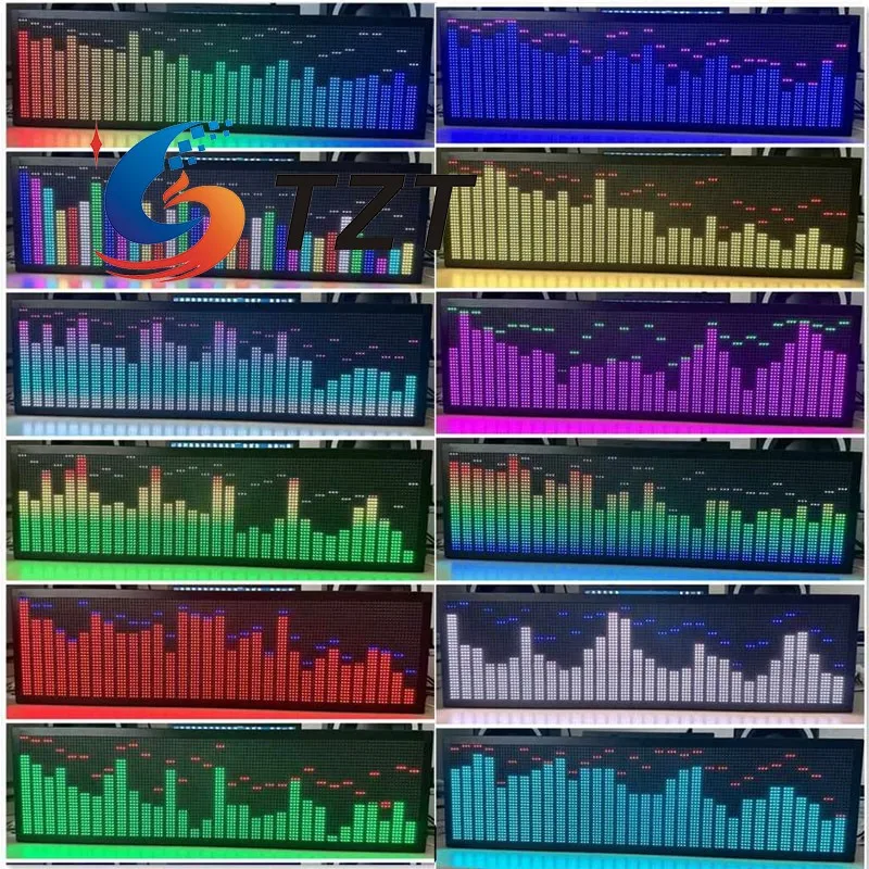 TZT AS1000 Professional Full Color Music Spectrum Display Rhythm Light Dedicated for 2P3 3U Cabinet with/Without MountingBracket