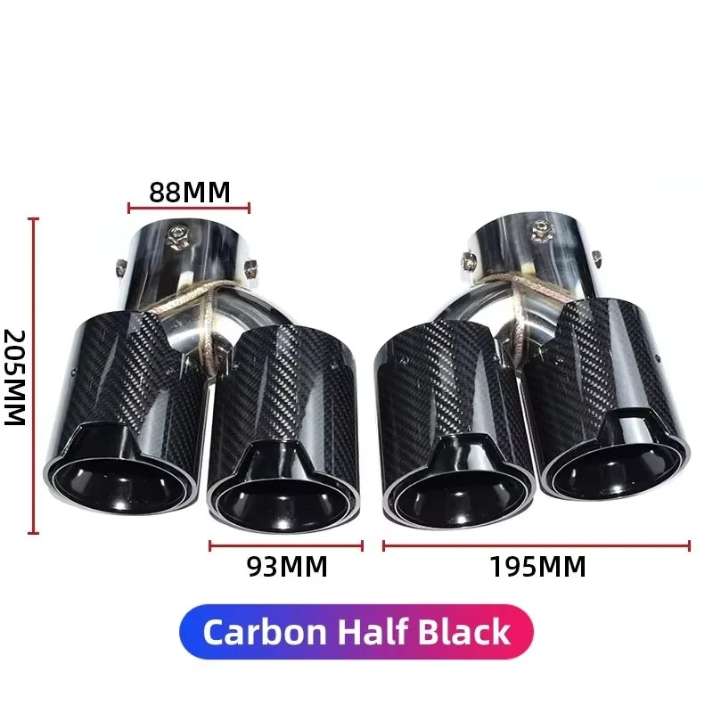 【2026 Hot Selling】DEX Car Exhaust Tip for  M240i/M340i/M440i 3/4 Series Dual Tip 304 Stainless Steel & Carbon Fiber Muffler E view 3