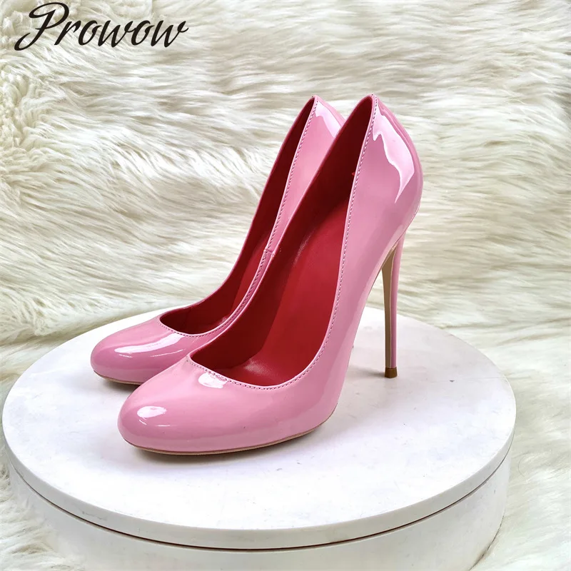 

Spring new round head thin HIgh Heels Pumps shallow mouth high heels 12CM sexy versatile women's shoes