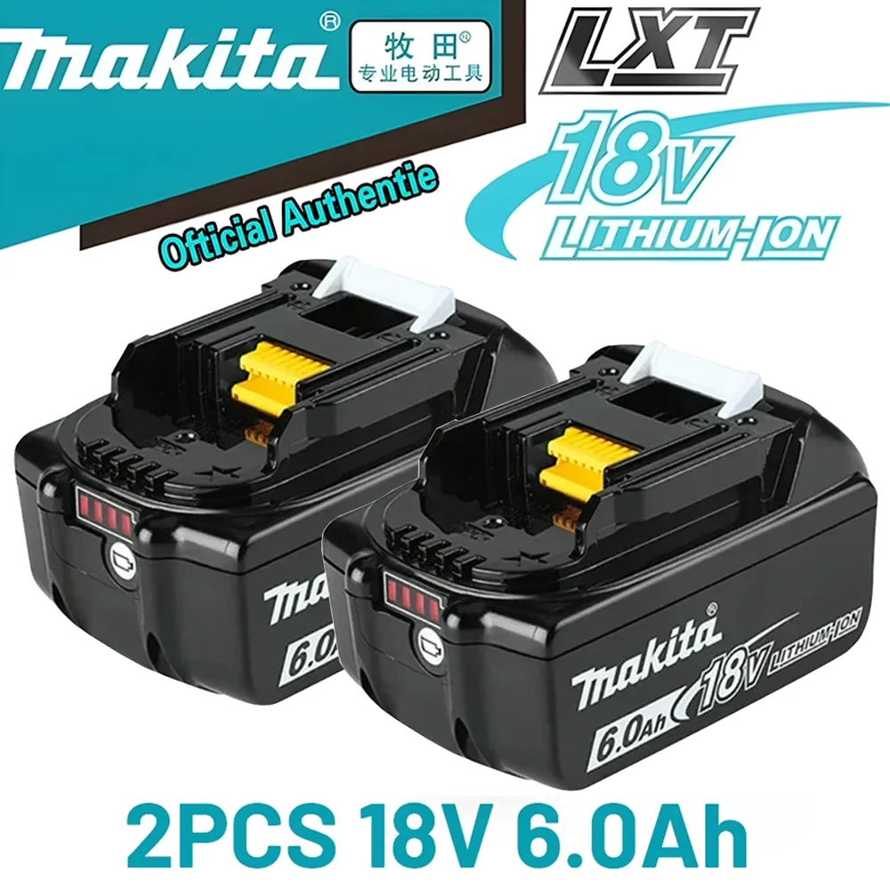 

Genuine Makita 18V Lithium-Ion Battery 6000mAh Long Lasting, for Makita LXT Cordless Tools