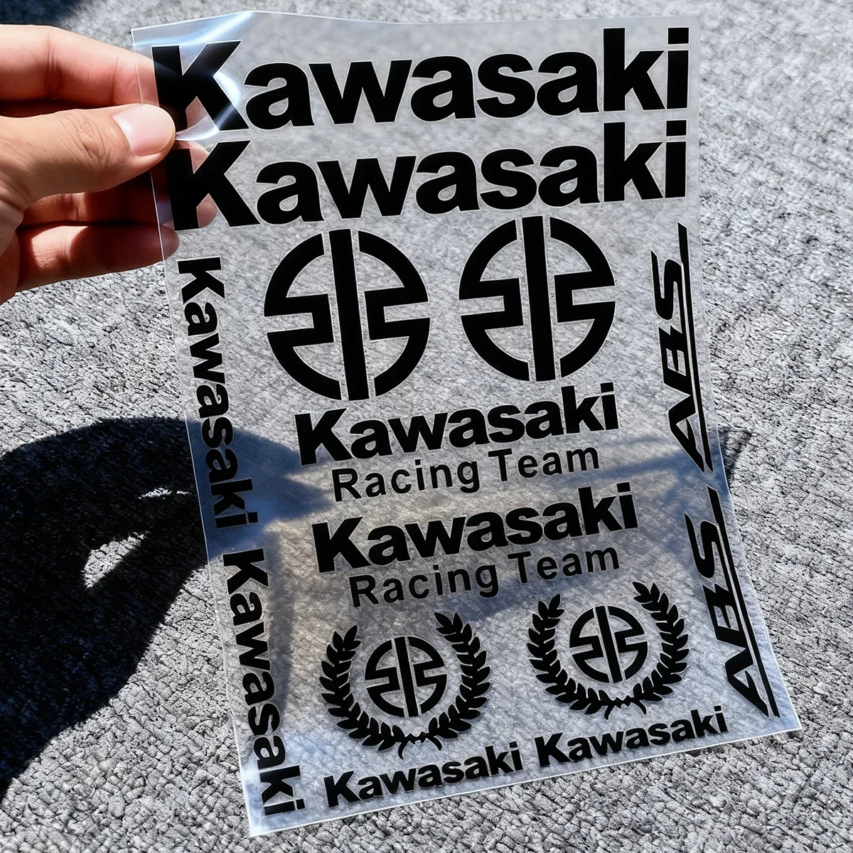 

Vinyl Kawasaki Sticker Logo Motorcycle Tank Helmet Decal Kit for ZX-6R ZX-9R ZX-10R