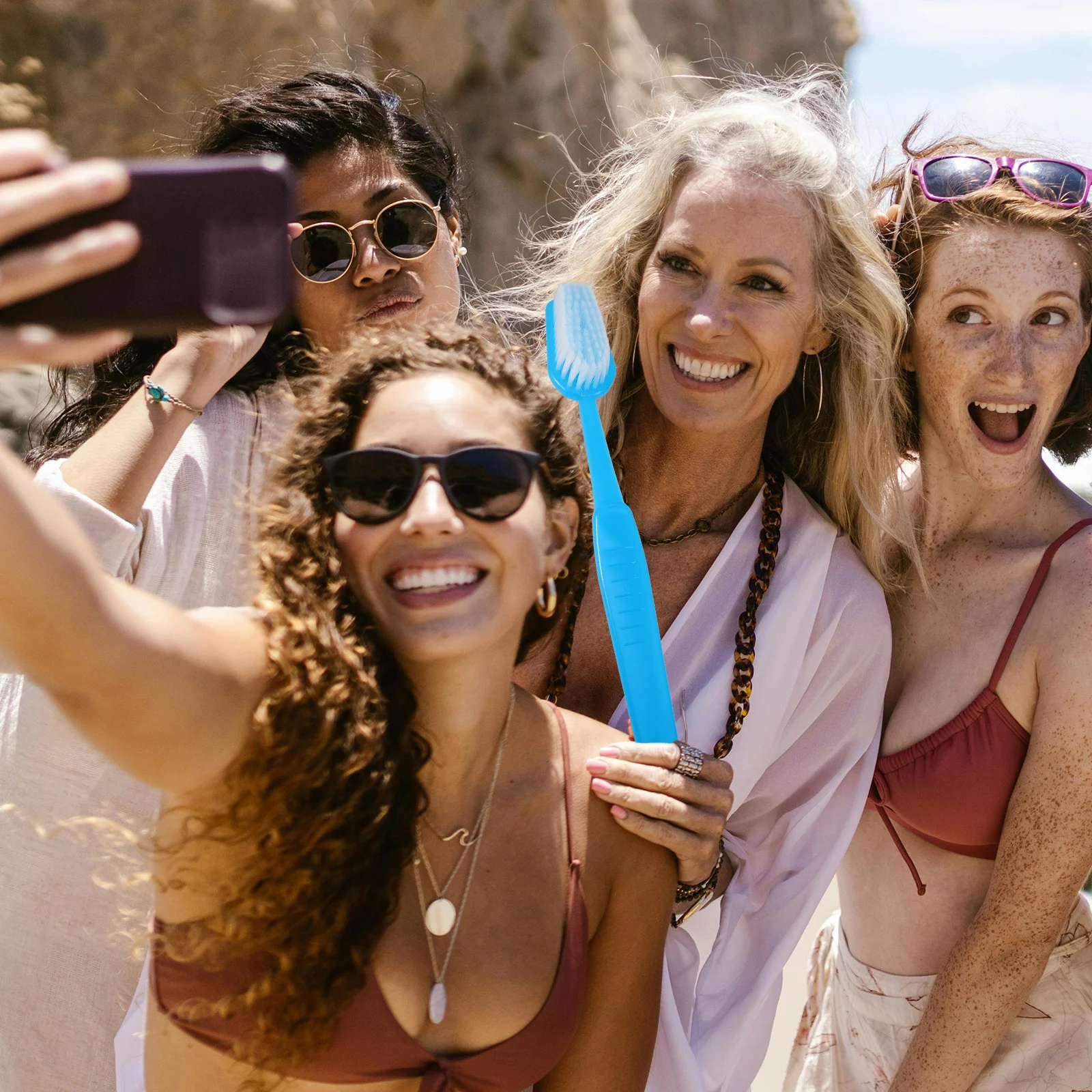 

Huge Toothbrush Prop Large Size Funny Photo Booth Accessory for Birthday Party Decorations Creative Prank Supplies Unique Party