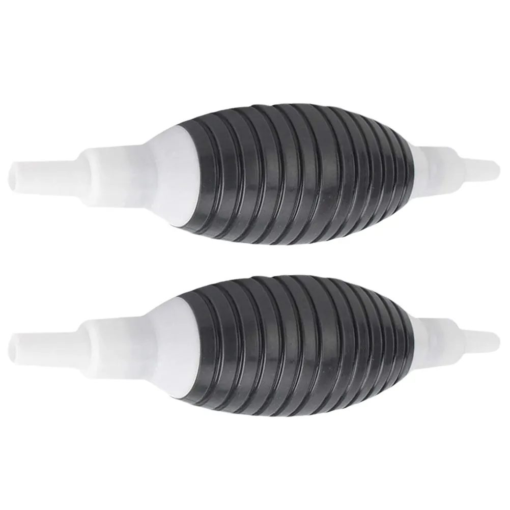 2Pcs Large Flow Suction Pump Manual Oil Sucker PVC Transparent Hand Pump for Fuel Transfer Emergency Water Absorption
