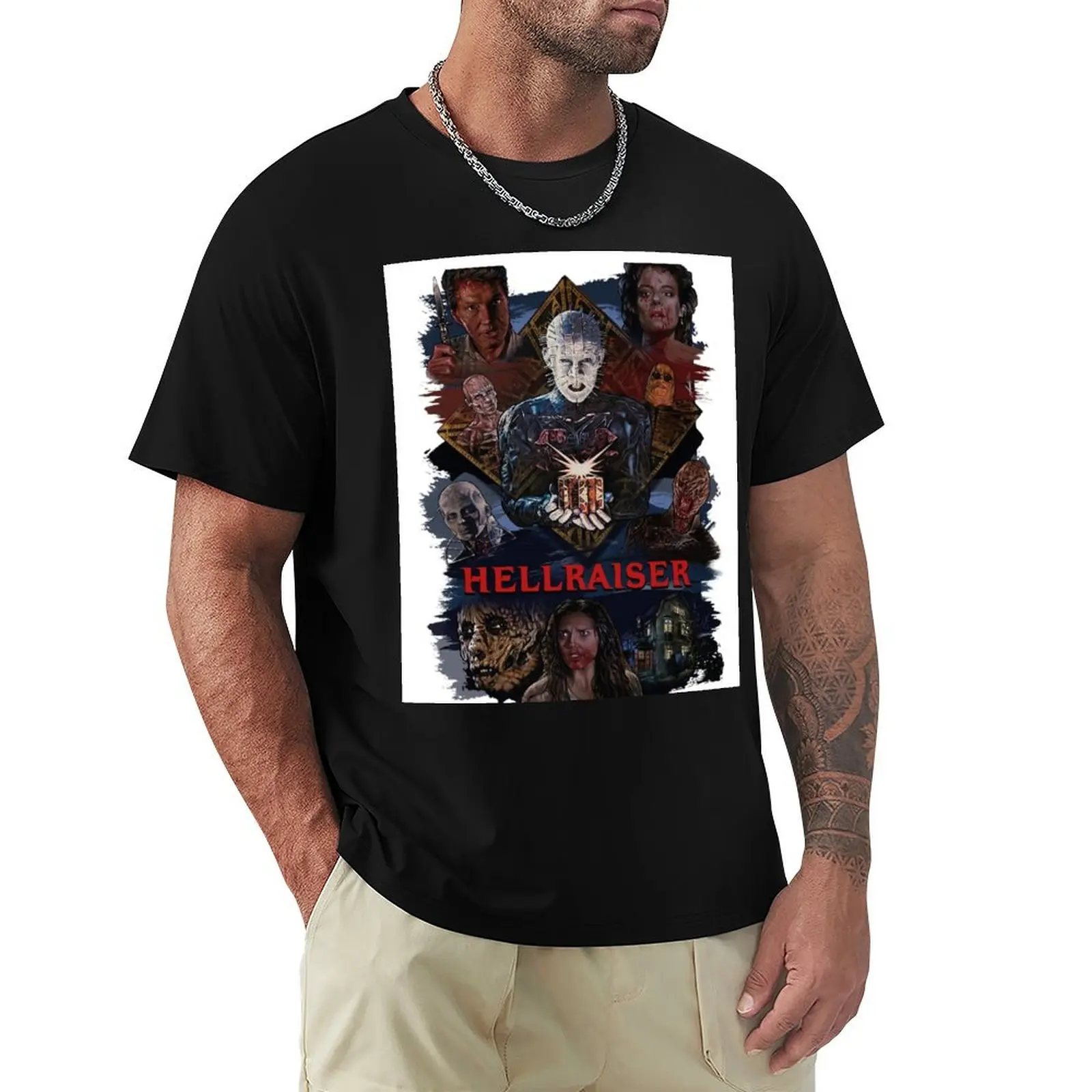

hellraiser tv show Graphic T-Shirt summer clothes summer top workout shirts for men