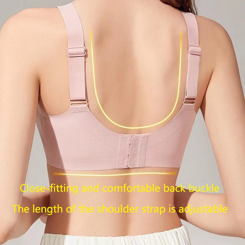 Prosthetic Breast Bra for Women after Breast Surgery, Fake Breast Bra, Push-Up Fake Breast Bra, Seamless Breathable, Wire-Free Bra, Close-Fitting Shoulder Straps, Adjustable Breast Pads, Removable