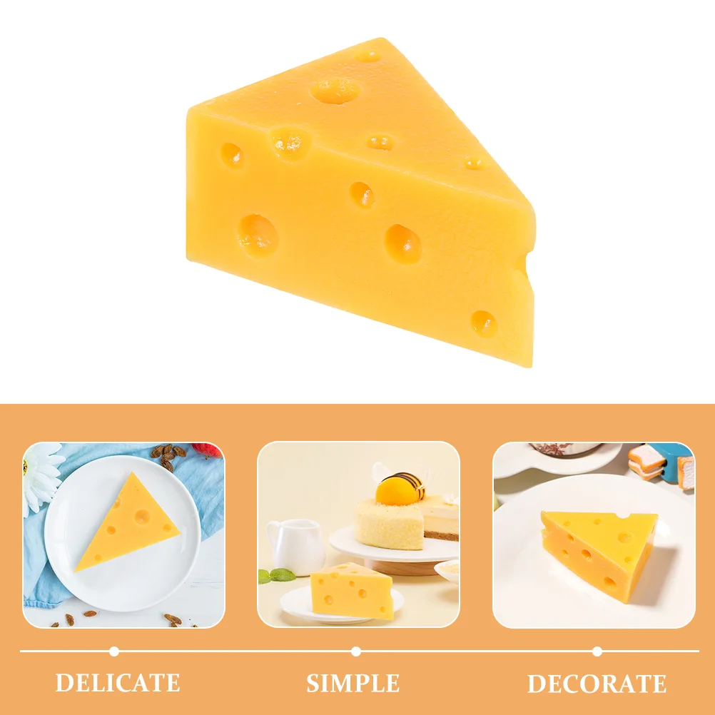 Cheese Model Ornament Simulation Ornaments Models Food Play Prop Decors Fake Toys