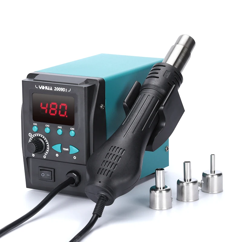 YIHUA 2009D-I محطة إعادة تشغيل الهواء الساخن 4 طرق شاشة ديجيتال محطة إعادة العمل BGA لأداة إصلاح الهاتف رقاقة BGA PCB #5
