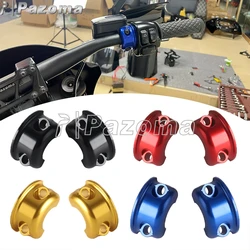 Perch Clamp Motorcycle Black Handlebar Brake Clutch Master Cylinder Mirror Clamp Cap Mount Bracket For Road Glide Road King FLHX