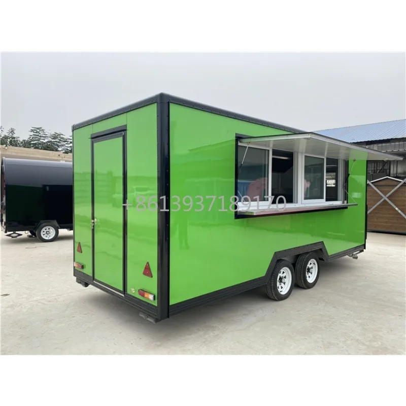 

Best-selling Popular Food Vending Trailer Luxury Type 2 Axles 4 Wheels Mobile Food Truck