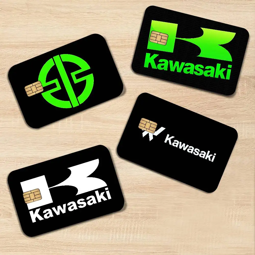 K-KawasakiS Motorcycle Anmie Sticker Film Skin Cover For Credit Card Debit Bank Card Front