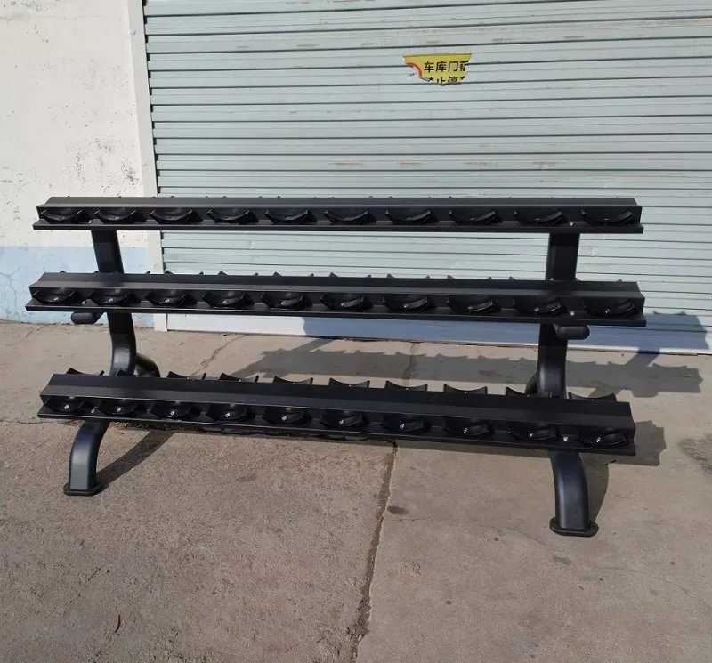 Factory-Made Dumbbell Rack - Storage Holder for Multiple Dumbbell Pairs, Equipped with Safety Features for Home Commercial Gyms