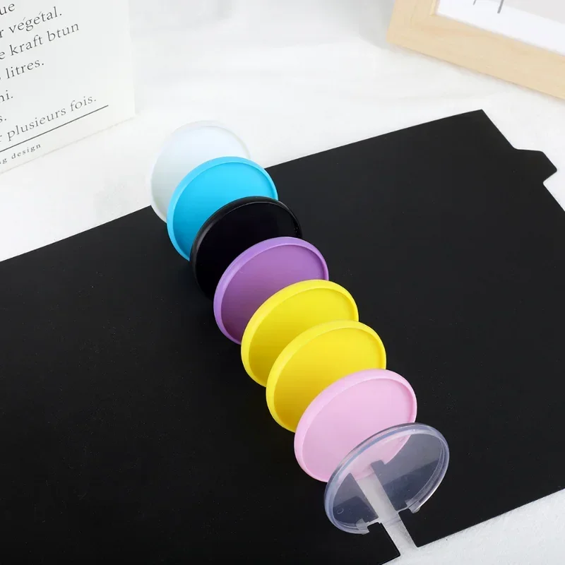 50PCS54MM large solid color plastic binding buckle, loose-leaf mushroom hole notebook binding consumables.