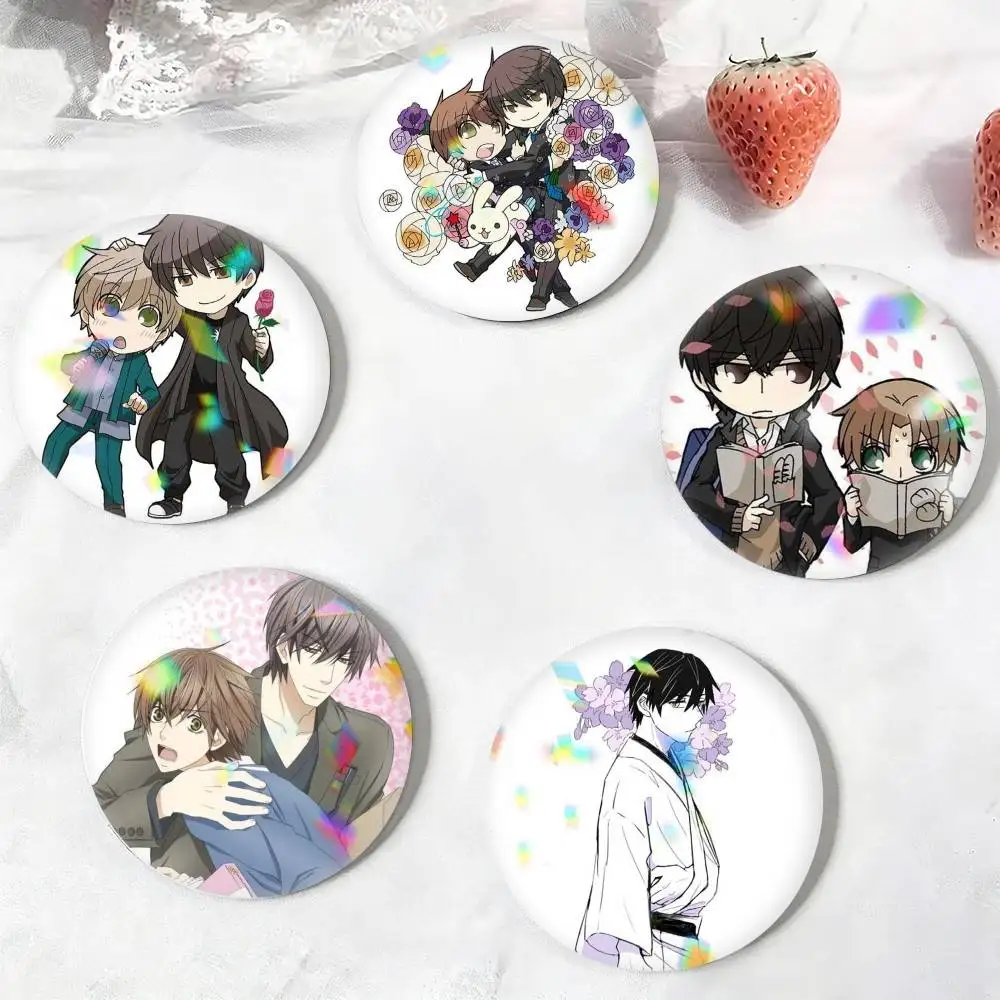 BL Comic S-Sekaiichi H-Hatsukoi  25 32 44 58 75mm Badges Personalized Round Brooches Pins Accessory Gift