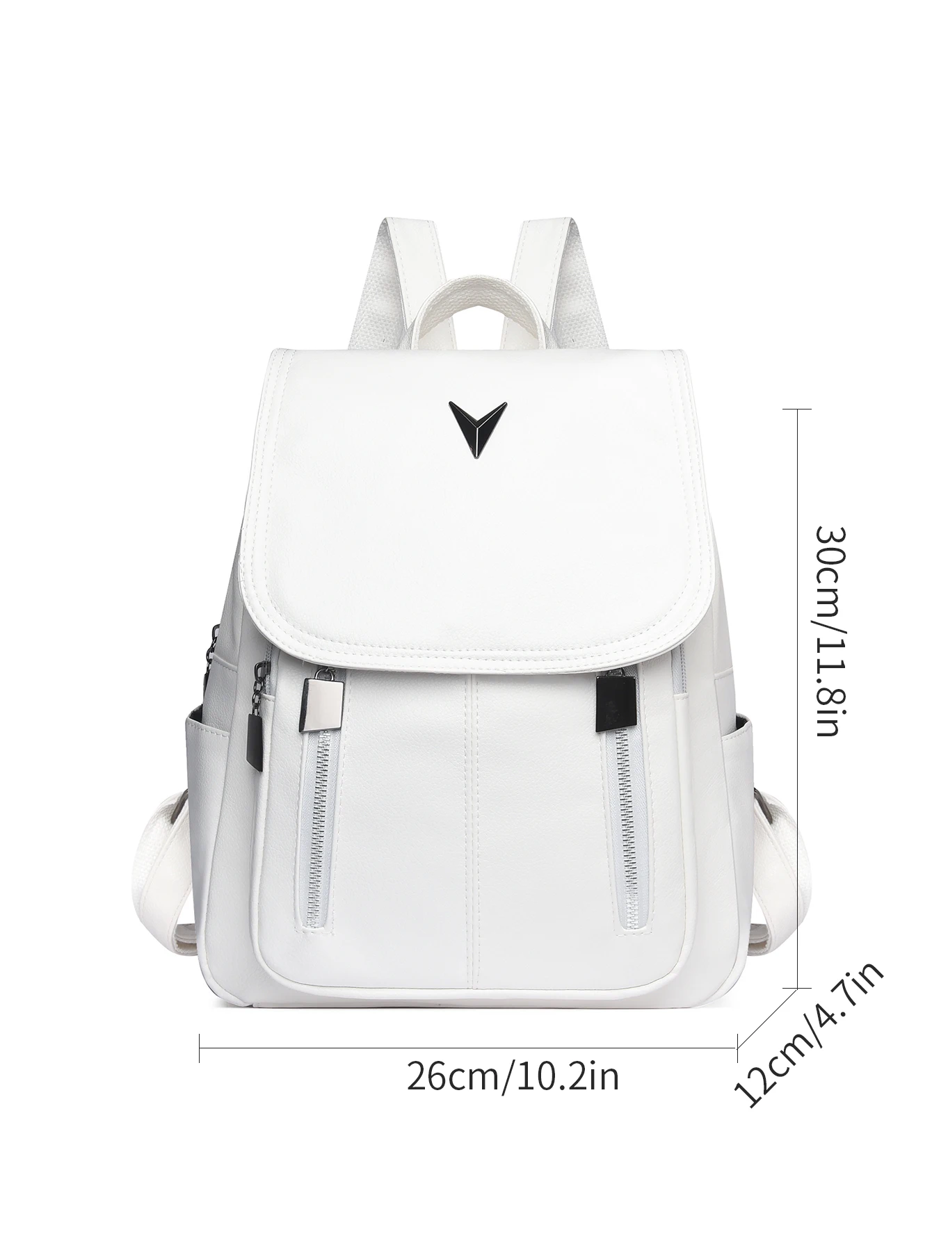 حقيبة ظهر كاجوال عصرية جديدة للنساء، حقيبة يد ذات سعة كبيرة، نسيج من جلد البولي يوريثان عالي الجودة