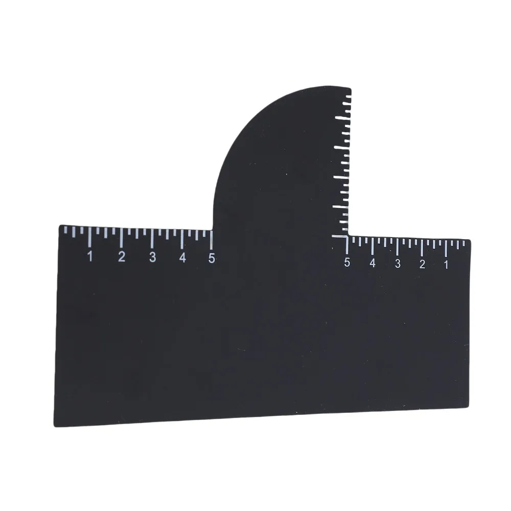 4pcs Reusable Hairline Shaping Tool Measurement Indicator Easy To Clean Barber Enhancement Card Edge Line Up Tool For Men