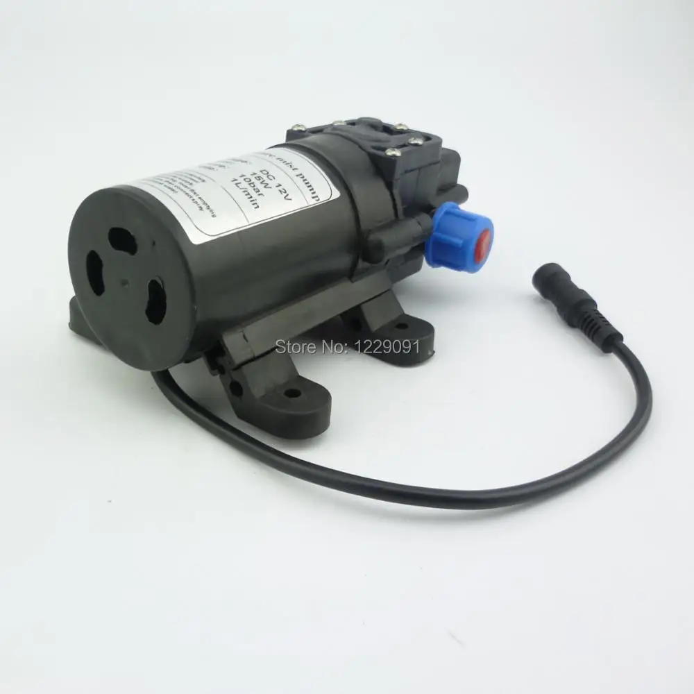 

1pcs 8bar 15W 1L/min Return Valve Type Mini DC 12v Electrical Diaphragm Pump High Pressure Water Mist Pump Fog Pump Misting Pump