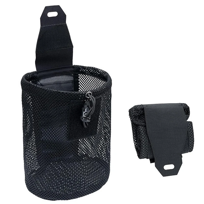 Tas Berburu Kantong Sampah Kompak Lipat Mikro Tas Jaring Lipat Mini Penyimpanan Utilitas Olahraga Luar Ruangan Berkemah Mendaki