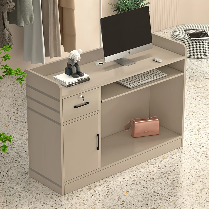 

Wood Unique Reception Desks Modern Company Beauty Luxury Reception Desks Design Minimalist Welcome Scrivania Trendy Furniture