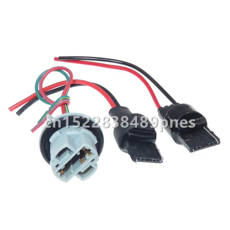 

2 Pole T20 W21W 7440LED Bulb Holder LED Plug LED Parking Side Light Lamp Wire Connector