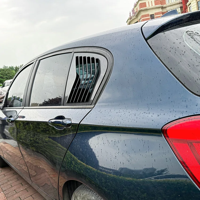 

For Bmw F20 Hatchback 118i 120i 2011-2019 Side Window Spoiler Cover Car Rear Triangle Louver Air Splitter Window Sunshade Trim
