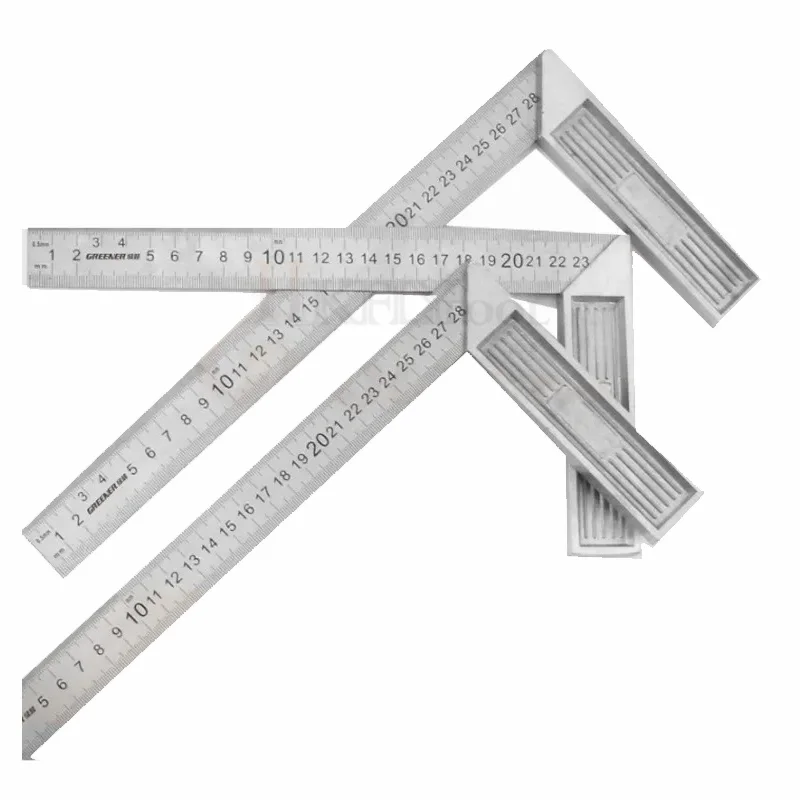 

300mm Aluminum Alloy Measuring Angle Square Ruler Woodworking Aluminum alloy square ruler right angle 90 Turning Tool Gauge