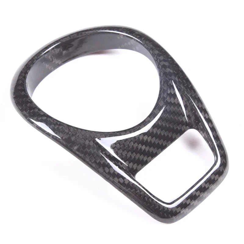 For 2014-2015 Porsche Boxster Cayman Real carbon fiber Car center clock decorative cover car interior decorative accessories