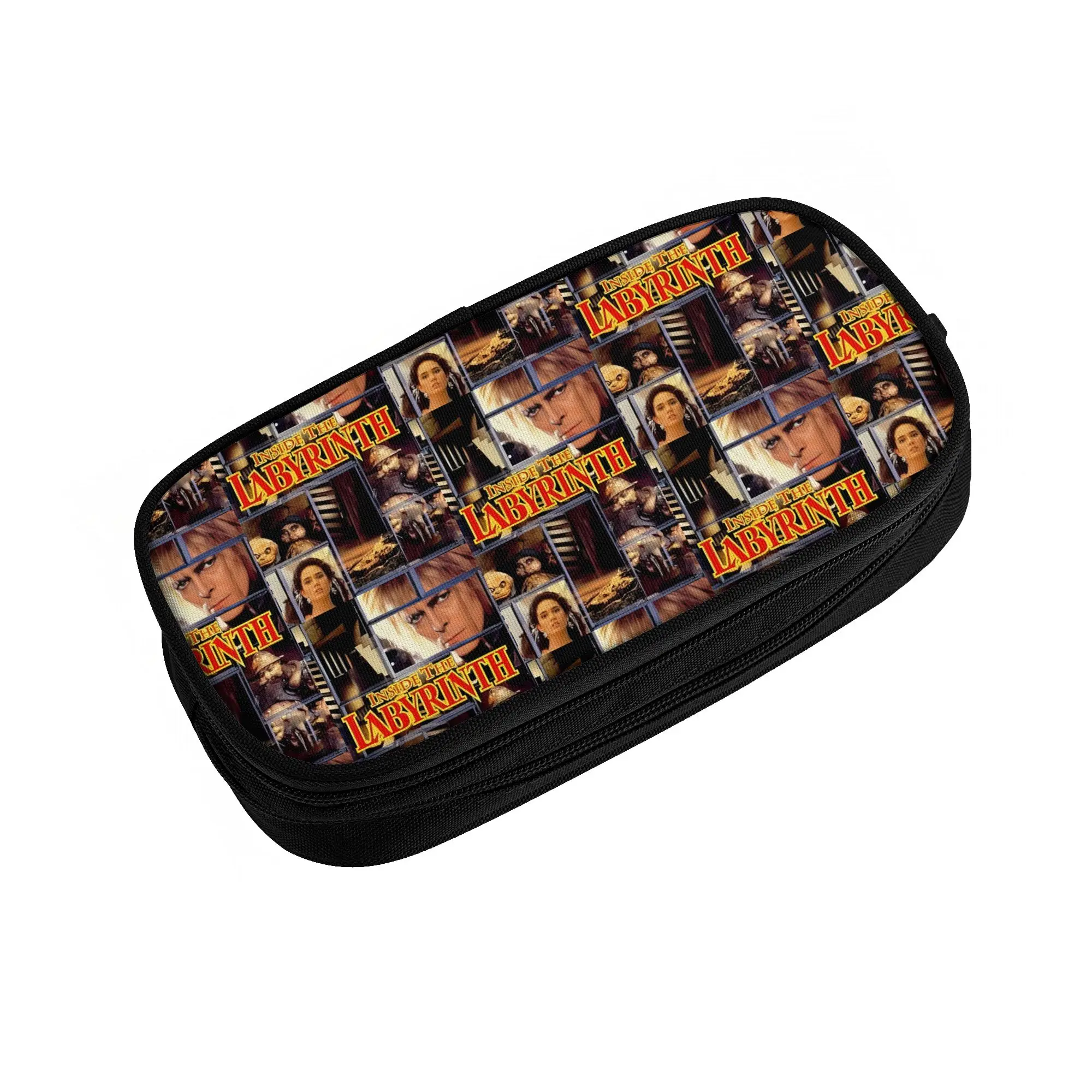 Korean Fantasy Film L-Labyrinths Pencil Cases for Boys Girls Jareth The Goblin King Movie Pen Bag Box School Accessories