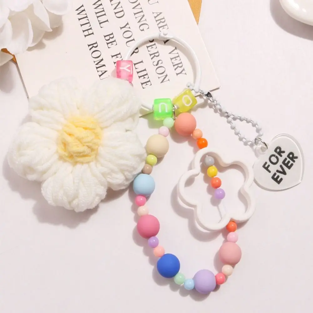 High Quality Handmade Keychain Pendant Colorful Attractive Color Keychain Five-petaled Flowers Bag Pendant