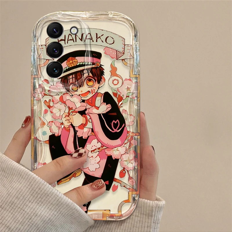 Toilet Bound Hanako Kun Cover For S21 S23 S24 Ultra Plus FE A55 A35 A25 A05S A54 A53 A52 A33 A32 Wave Oil Phone Case