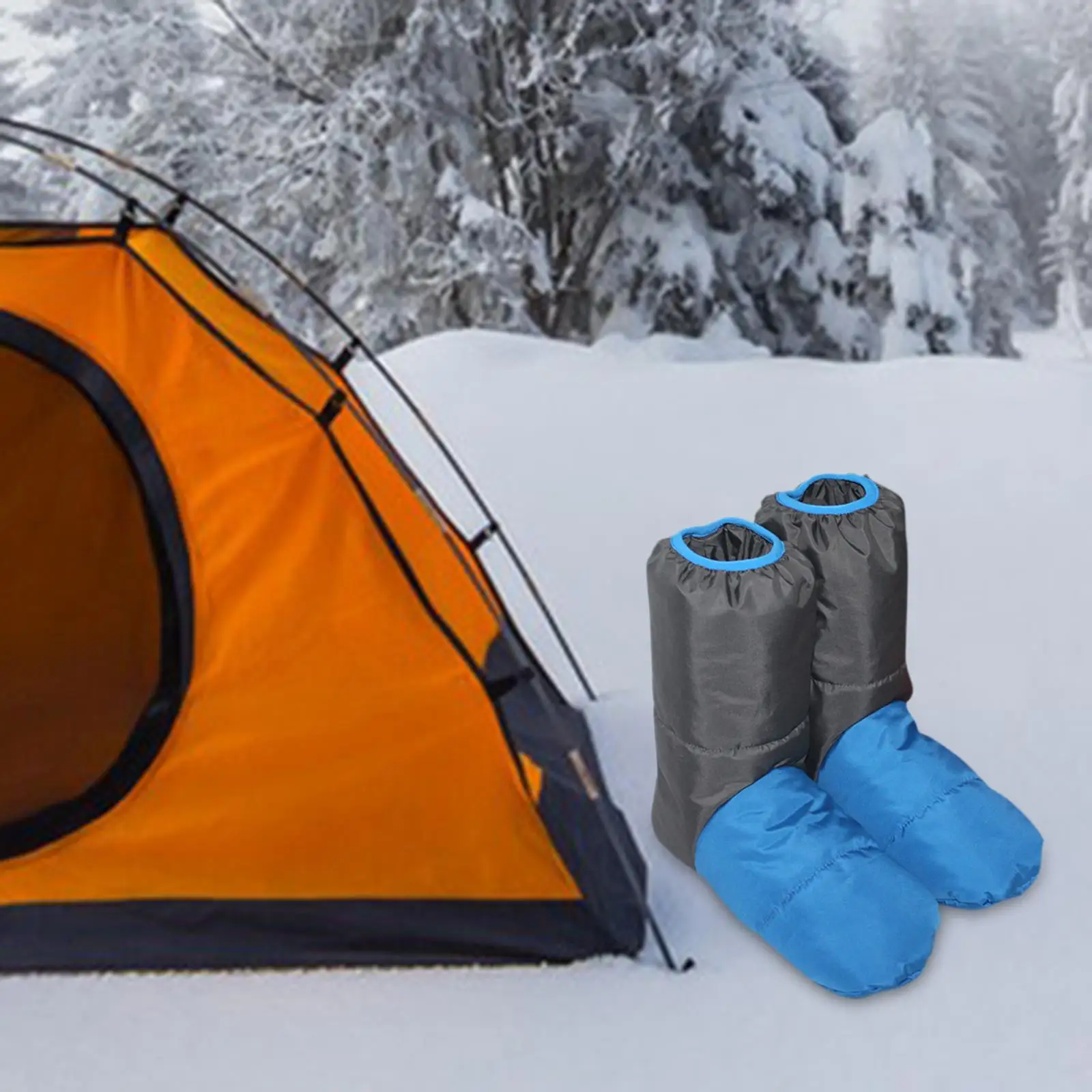 

Down Booties Sleeping Slippers Shoes Sleeping Sock Footwear Snow Boots Down Boots for Camping Fishing Indoor Tent