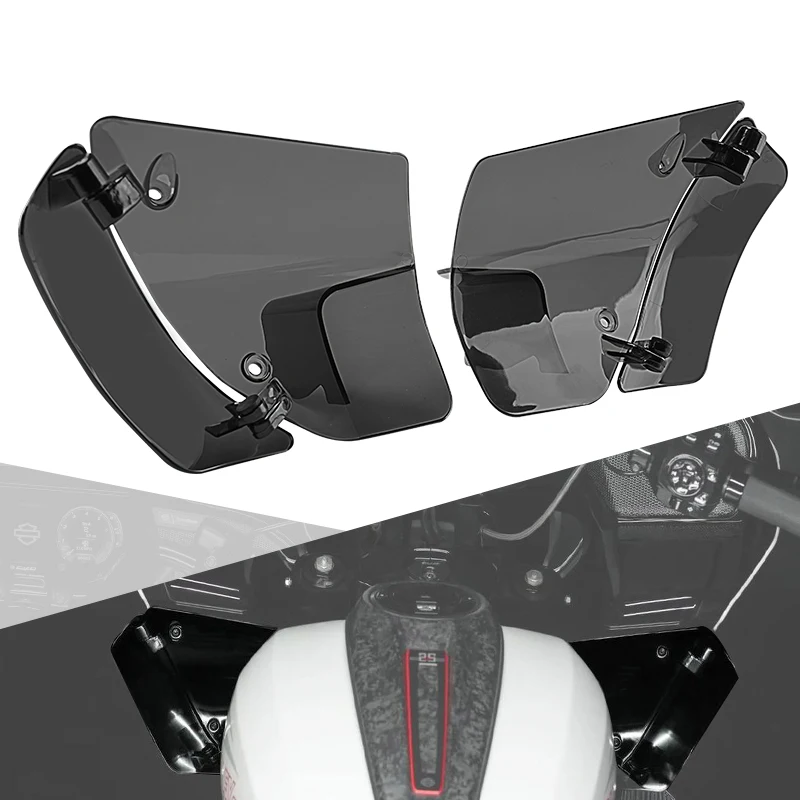 

Adjustable Motorcycle Air Deflector ABS Reflective Saddle Shields Air Heat Deflector For Harley Touring Road Gliding 2024-2025