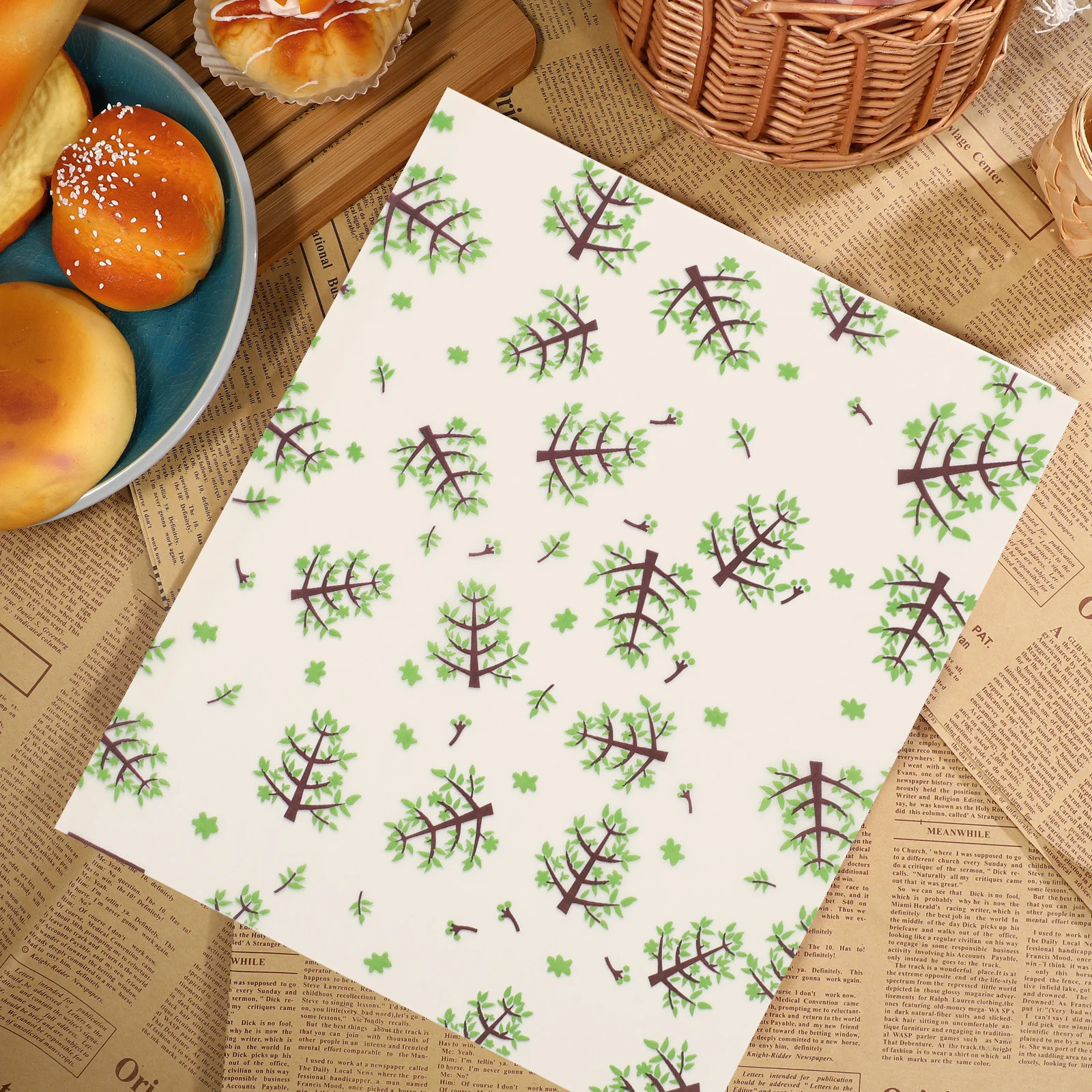 

Cookie Wrapping Paper Waterproof Oil Proof For Sandwich Cake Fried Chicken Baking Packing Chips Wraps Grease Proof