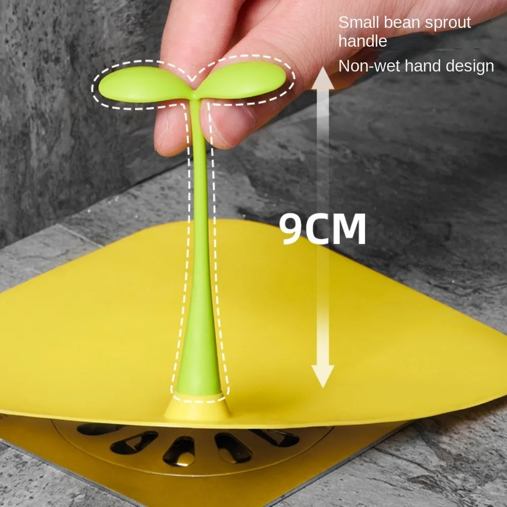 Hot Sale Sewer Floor Drain Mat Silicone Kitchen Odor Proof Cover Bean Sprouts Bathroom Anti-insect Plugs Home Supplies