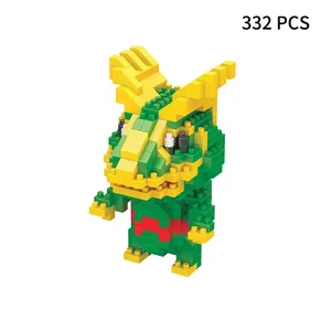 Bloques de construcción Asamblea Anime Picachu Charizard Doll Blastoise Bulbasaur Gengar Bricks Figuras juguete para niños regalo 12 mejores bloques de ventas para niños - №1