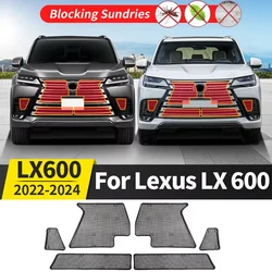 Stainless Steel Front Grille Prevent Mosquitoes From Entering  for Lexus LX600 LX 600 2022 2024 Upgrade Exterior Accessories