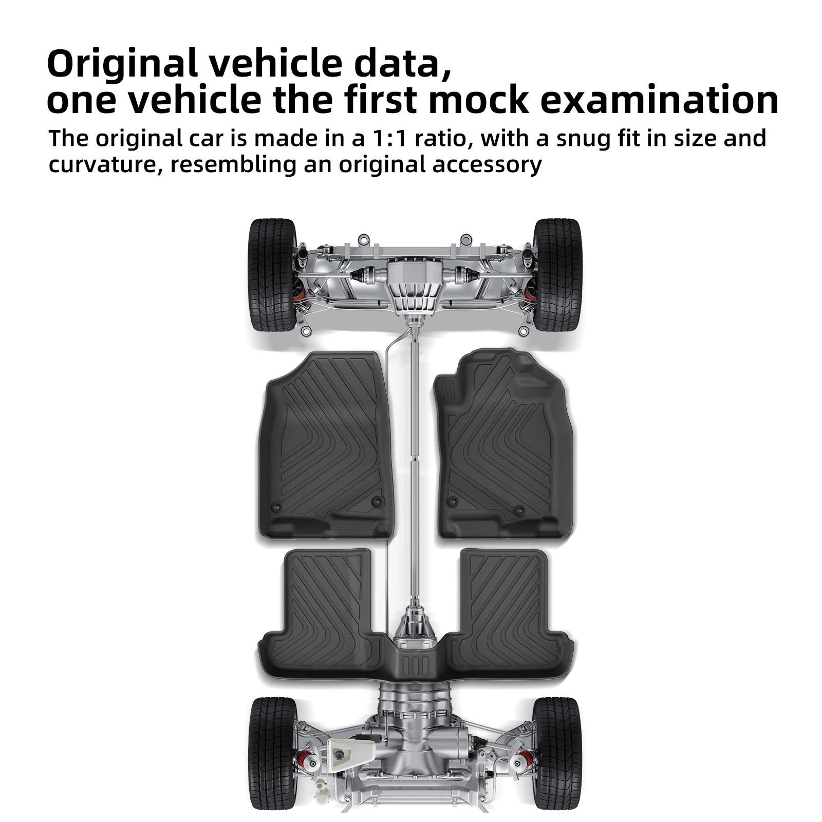 for Honda Prelude 6th Gen BF1 2025-2026 Car Floor Mats Protective Mat Accessories Cargo Liner Trunk Mat Only Fit Right Rudder view 3
